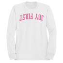 Joy First Motivational Arched Text Women's Sweatshirt