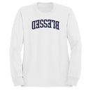 Blessed Arched Bold Typography Women's Sweatshirt