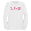 Hopeful Pink College Font Women's Sweatshirt