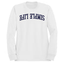 Simple Life Retro Curved Text Women's Sweatshirt