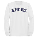 Iced Coffee Vintage Curved Text Women's Sweatshirt