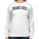 Iced Coffee Vintage Curved Text Women's Sweatshirt