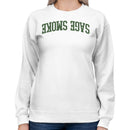 Sage Smoke Retro Arch Cannabis Women's Sweatshirt