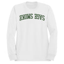 Sage Smoke Retro Arch Cannabis Women's Sweatshirt