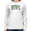 Vintage Sage Green Bold Text Women's Sweatshirt