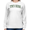 Duck Call Hunting Retro Graphic Women's Sweatshirt