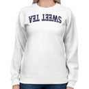 Sweet Tea Curved Vintage Lettering Women's Sweatshirt