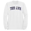 Hey Girl Arch Bold Typography Women's Sweatshirt