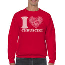 I Love Chrusciki Design Men's Sweatshirt