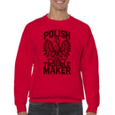 Polish Troublemaker Eagle Crest Men's Sweatshirt