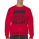 Armed and Ready Graffiti Art Men's Sweatshirt