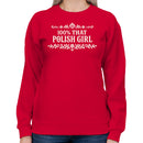 100% Polish Girl Floral Art Women's Sweatshirt