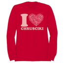 I Love Chrusciki Design Women's Sweatshirt