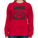 Armed and Ready Graffiti Art Women's Sweatshirt