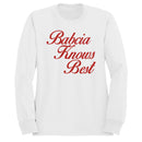 Babcia Knows Best Family Wisdom Women's Sweatshirt