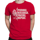 Pierogi Kielbasa Paczki Repeat Men's T-shirt