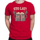 Sto Lat Polish Beer Mugs Men's T-shirt