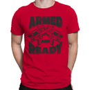 Armed and Ready Graffiti Art Men's T-shirt