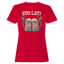 Sto Lat Polish Beer Mugs Women's T-shirt
