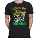 Cinco De Drinko Skeleton Art Men's T-shirt