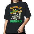 Cinco De Drinko Skeleton Art Women's T-shirt