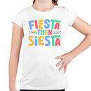 Fiesta Siesta Art Quote Youth T-shirt