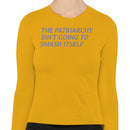 Patriarchy Feminism Quote Women's Long Sleeve Shirt