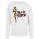 Bad Bitch Pinup Tattoo Design Women's Long Sleeve