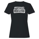 Redacted Grunge Stamp Design Women's T-shirt