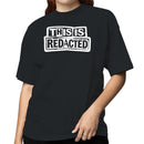 Redacted Grunge Stamp Design Women's T-shirt