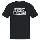 Redacted Grunge Stamp Design Men's T-shirt