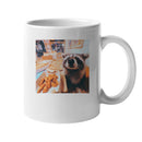 Hungry Raccoon Pizza Feast Unisex Mug