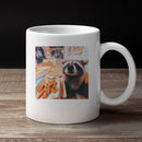 Hungry Raccoon Pizza Feast Unisex Mug