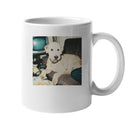 Retro Weird Dog Lounging Unisex Mug