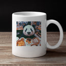 Panda Enjoys Dim Sum Feast Unisex Mug