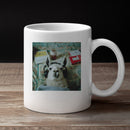 Cozy Llama with Headphones & Tea Unisex Mug