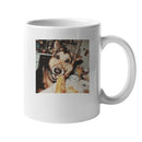 Dog in Retro Kitchen Unisex Mug