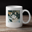 Husky Dog Retro Smartphone Unisex Mug