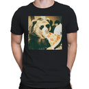 Bear Eating Pizza Slice Men's T-shirt