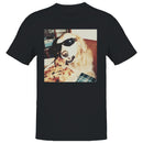 Dog Eating Pizza Art Men's T-shirt