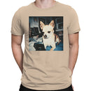 Chihuahua With GINBUTE Phone Men's T-shirt