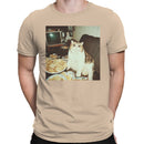 Chubby Cat With Chips & TV Men's T-shirt