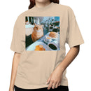 Cute Cat Pancake Cafe Scene Women's T-shirt