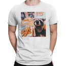Hungry Raccoon Pizza Feast Men's T-shirt