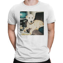Retro Weird Dog Lounging Men's T-shirt