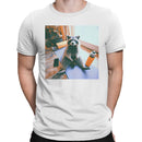 Yoga Raccoon Relaxation Ready Men's T-shirt