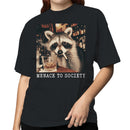 Menace to Society Raccoon Meme Women's T-shirt