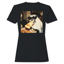 Pug Eating Pizza Women's T-shirt
