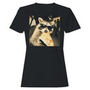 Raccoon Eating Pizza Women's T-shirt