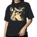 Raccoon Eating Pizza Women's T-shirt